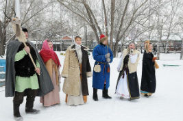 Рождественские колядки 2012 в парке Лесная Сказка